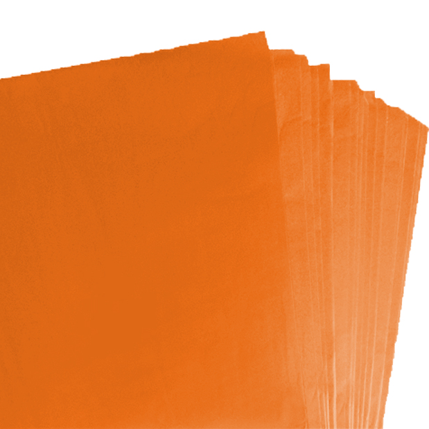 500 Sheets of Orange Acid Free Tissue Paper 500mm x 750mm ,18gsm